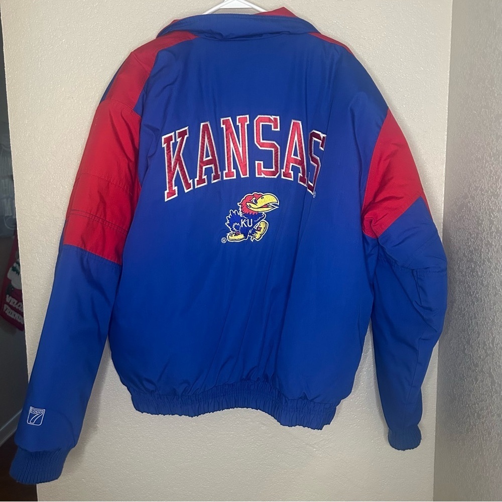 Vintage logo 7 University of Kansas Jacket XL - Picture 7 of 10